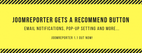 JoomReporter gets a Recommend button!