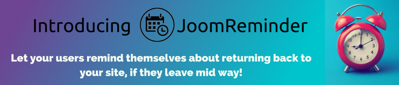 Joomla gets a Remind Me button with JoomReminder!